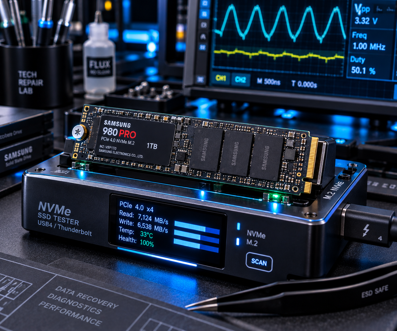 Diagnóstico y recuperación de datos SSD